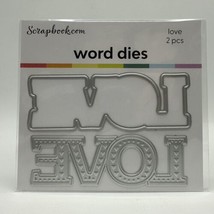 Scrapbook .com Love Word Emboss and Die Set Valentine Mini - £4.71 GBP