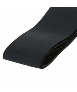 3-Inch Wide Black Knit Heavy Stretch High Elasticity Elastic Band [3 Feet] - £10.21 GBP