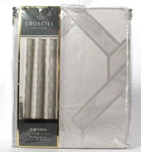 1 Count Croscill Gwynn Silver 72 In X 72 In Shower Curtain 100% Polyester - £28.20 GBP