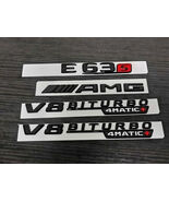 E63S AMG V8 BITURBO 4MATIC+ Rear Star Emblem Black Badge Combo For Merce... - $553.35 MXN