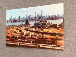 Vintage 1964 New York City Skyline Postcard Dexter Press Genuine Natural... - $6.98