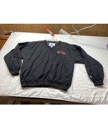 Ohio State Buckeyes Vintage Black Logo Athletic Pullover Lined Jacket Me... - £16.97 GBP