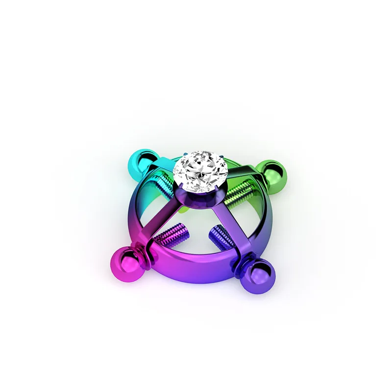 Sporting 1PC Piercing Mature Clip Adjustable Stainless Steel Zircon Non-Piercing - £23.62 GBP