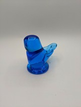 Bluebird Blue Bird of Happiness Art Glass Signed Leo Ward 2003 EUC!!! 4&quot;L 3&quot;H - £19.97 GBP