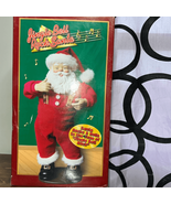 Jingle Bell Rock Santa Animated Musical Dancing Santa Claus 1998 Vintage... - £46.50 GBP