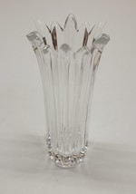 Vintage Mikasa Florita Lead Crystal Glass Flower Bud Vase ~ 6.5&quot; - £15.65 GBP