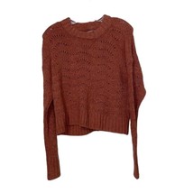 American Eagle Coral Knit Cropped Sweater Womens Size XS Pullover - £14.15 GBP