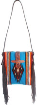 Women&#39;s Western Handwoven Wool Rodeo Cowgirl Purse Shoulder Handbag 27FK72 - £78.29 GBP