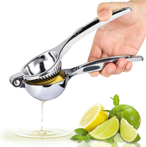Stainless Steel Lemon Squeezer Manual - Threaded Groove Fresh Lemon Juicer Hand  - £12.15 GBP