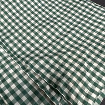 Yard Green 1/4&quot; Gingham Thin Polyester Blend Fabric 44”X 44&quot; - £3.69 GBP