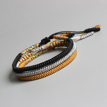 Original Tibetan Buddhist Handmade Knots Lucky Rope Bracelet Bangle Tibet Totem - £10.27 GBP+
