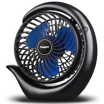 Portable Rechargeable Fan, Small Desk Fan : 3 Speeds &amp; 8-24 Hours Longer... - £28.24 GBP