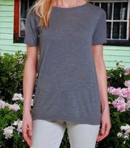 NWT $178 Eileen Fisher Vintage Top X Small 2 4 Italian Merino Wool Short... - £100.25 GBP