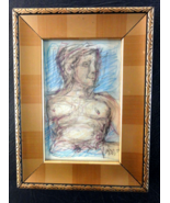 Original artwork figure drawing: &quot;Inspiration Point&quot; signed and framed - $14.80