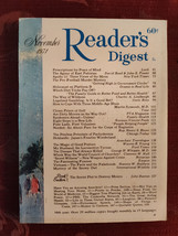 Readers Digest November 1971 PBS Lee Trevino Art Buchwald Charles A Lindbergh - £6.35 GBP