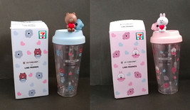 Hk 7-11 Line Friends Le Creuset Insulated Mug Travel Cup - Cony &amp; Brown - £22.36 GBP