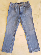 Women&#39;s Nautica Blue Denim Jeans Size 6x31-Distressed-30x29.5&quot;-STY 23P486 - $12.65