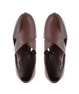 Mens Sandal Premium comfortable soft leather daily wear US size 7-11 Brown - £37.11 GBP