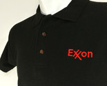EXXON Gas Station Oil Employee Uniform Polo Shirt Black Size L Large NEW - $25.49