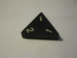 1985 Tri-ominoes Board Game Piece: Triangle # 1-1-2 - $1.00