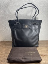 Kate Spade Hampton Road Davis Tote Bag Purse Black Leather Turnlock KG JD - $49.49