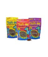 Dog Training Treat Sampler 3 Pack Train Me Mini Healthy Bacon Chicken Be... - £18.59 GBP
