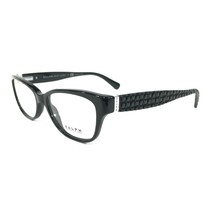 Ralph Lauren Eyeglasses Frames RA 7053 501 Black Ribbed Cat Eye 52-17-140 - £45.38 GBP