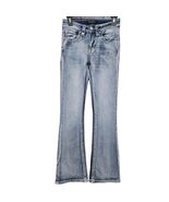 Fire &amp; Rain Y2K Flare Jeans Size 1 Acid Wash Embellished Rhinestone West... - $39.99