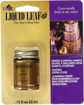 Plaid PLAID-6110.8oz Glaze, Classic Gold 6110 :Craft Liquid One Step Lea... - $19.42