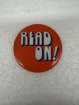 Read On! Lettered Button Red Background - $8.86