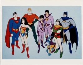 Super Friends Batman Robin Wonder Woman Superman Aquaman Wonder Twins Gleek 8x10 - £11.82 GBP