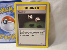 1999 Pokemon Card #60/62: Trainer - Gambler, Fossil Set - £1.57 GBP
