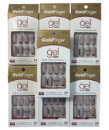 GoldFinger Gel Glam Ready-to-Wear Gel Manicure Press on Nails GF56 Lot of 7 - $33.28 CAD
