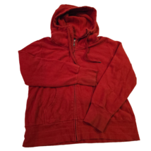 Tuff Athletics Red Full Zip Women&#39;s XXL Hoodie Drawstring 345882 Cotton ... - $14.13