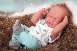 Baby Boy Crying Doll Newborn Berenguer 14&quot; Real Reborn Vinyl Preemie LifeLike - £85.59 GBP