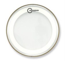 Aquarian 13&quot; Sims Music Super 2 Coated with Studio Ring, White Textured - £18.82 GBP