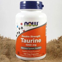 NOW Taurine Double Strength 1000 mg x 100 vegetable capsules - $29.00
