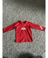 Quiksilver Red Logo Baby Long Sleeve Rashguard Size 18 Months - $143.27 MXN