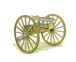 Decal Vinyl Sticker Gatling Gun - Printed Vinyl Decal Made in USA - $6.95+