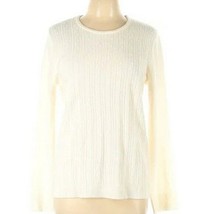 Napa Valley Petite French Ivory Pull Over Crew Sweater NWT Size XLP - $28.49
