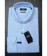 Camicia Da Uomo Hugo Boss Jemerson Slim Fit Softline Blu A Pois 37 14.5 - $1,179.52 MXN