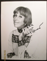 CAROL BURNETT  (THE CAROL BARNETT SHOW) ORIG,HAND SIGN AUTOGRAPH PHOTO (... - $3,641.30 MXN