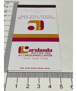 Matchbook Covers  Carolando Motor Inn  Kissimmee, FL Vintage  Unstruck  gmg - $17.41 CAD