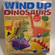 WIND UP DINOSAURS MAKE YOUR OWN 4 x MODELS craft kit set toys gift child... - £11.78 GBP