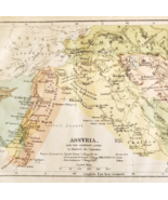 1920 Map Assyria And The Adjacent Lands Bible Page Christian Collectible... - $460.23 MXN