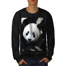 Wellcoda Giant Panda Bear Mens Sweatshirt, Jungle Life Casual Pullover Jumper - £24.17 GBP+