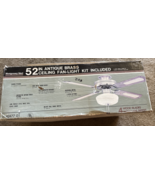 Montgomery Ward 52-inch, 4-blade ceiling fan with a antique brass finish... - €125,74 EUR