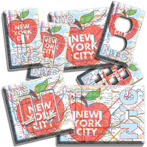 Nyc New York City Big Apple Subway Map Light Switch Outles Wall Plate Room Decor - £11.18 GBP+