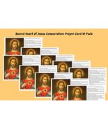 Sacred Heart Consecration Prayer Cards Laminated - $313.67 MXN