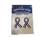 American Pride Iron On Decorative Patches, Ribbons, Red White &amp; Blue  - $1.94